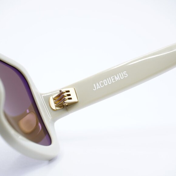 Jacquemus CABANA JAC/86 C2 Sunglasses Sand Square Frame, Brown Lenses main image 11